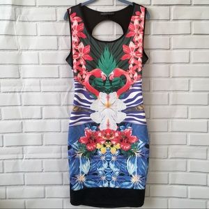 SYMPHONY sleeveless back cutout dress size 2XL